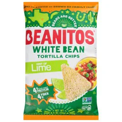 Beanitos White Bean Hint of Lime Tortilla Chips 5 oz