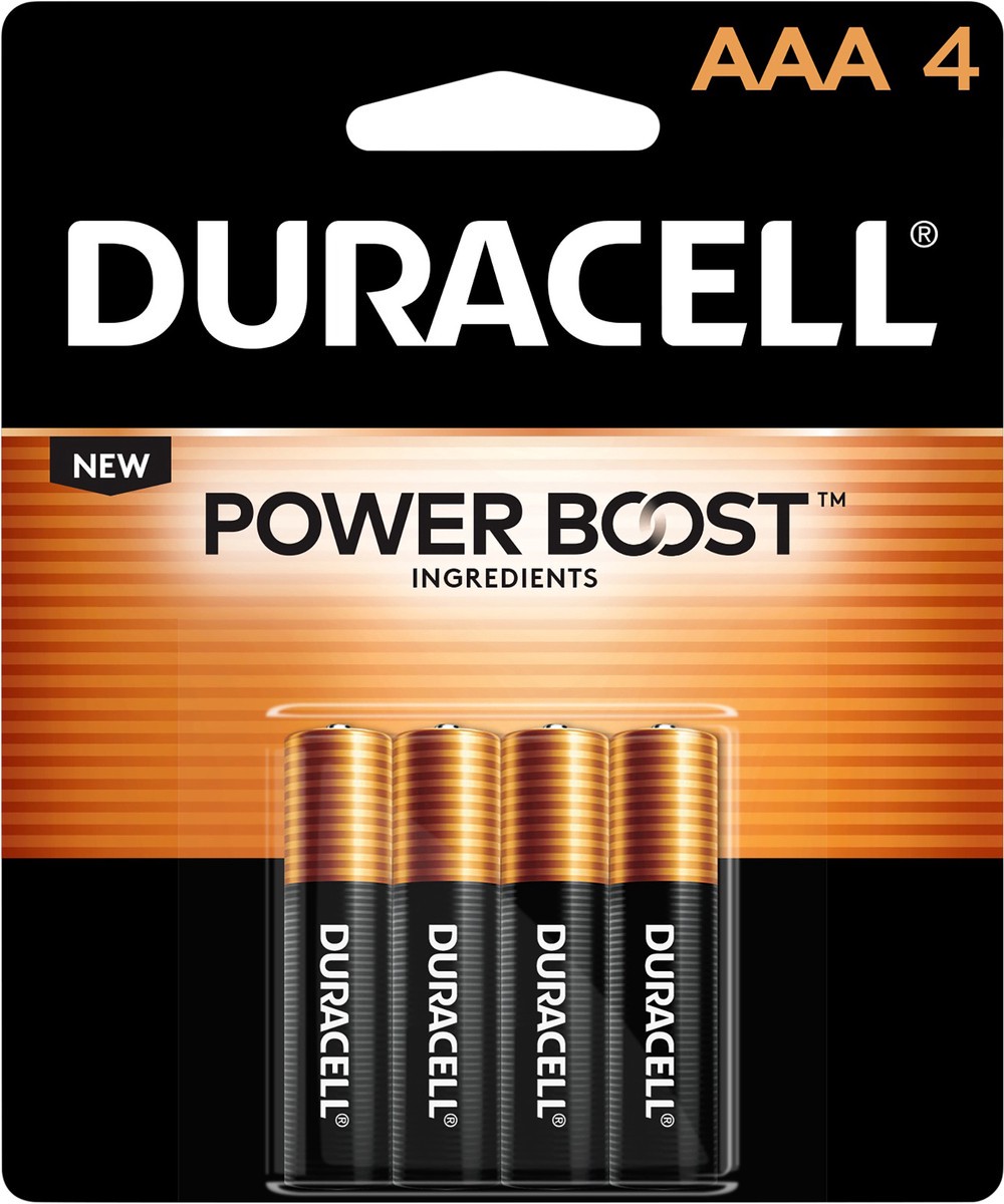 slide 6 of 6, Duracell Coppertop AAA Batteries - 4pk Alkaline Battery, 4 ct
