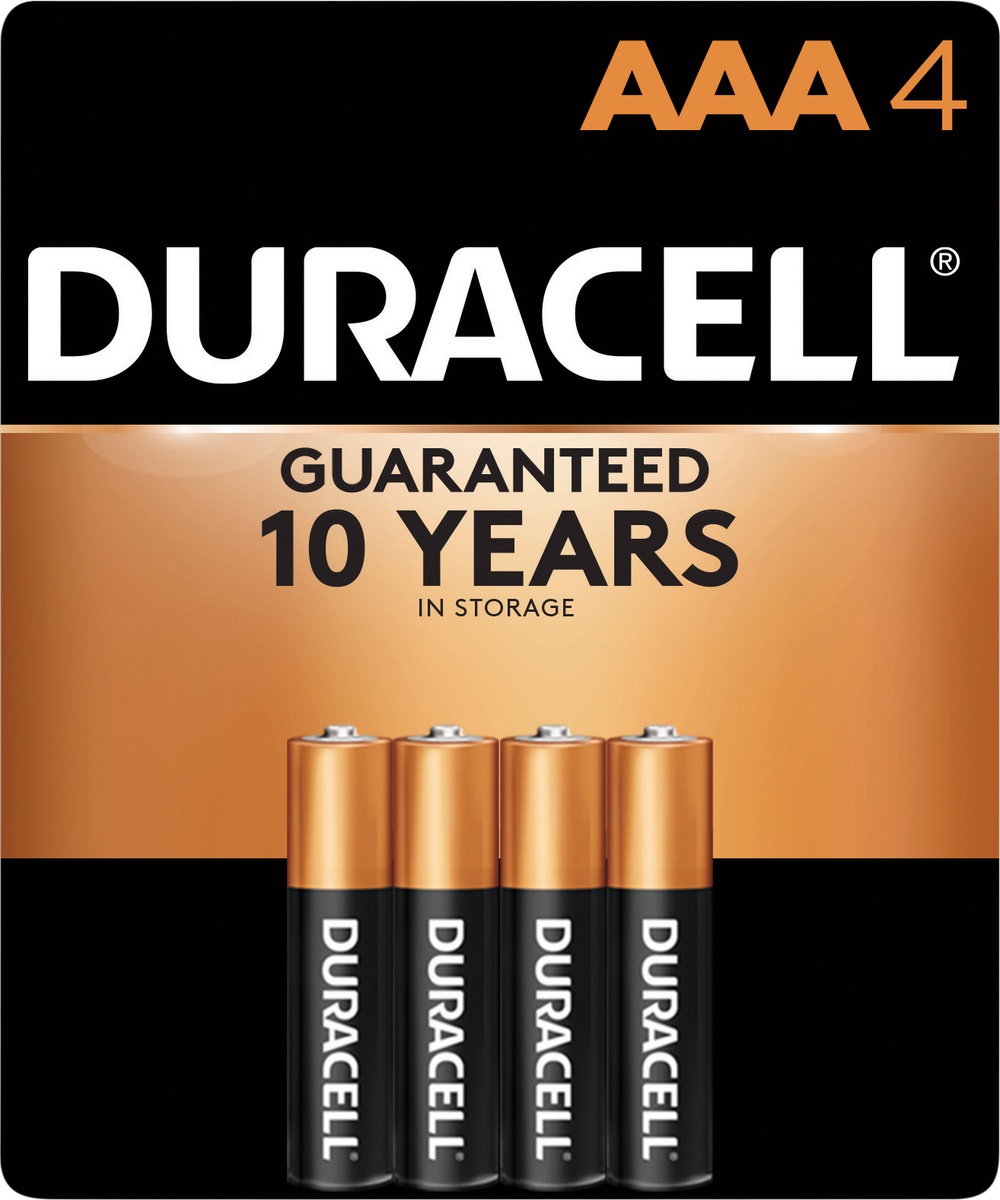 slide 8 of 8, Duracell Coppertop AAA Alkaline Batteries, 4 ct