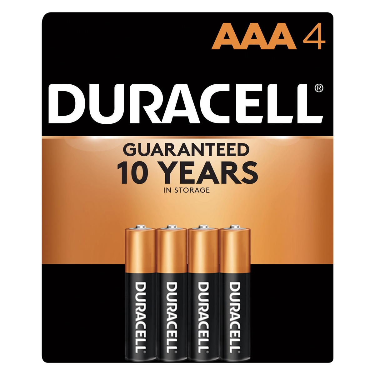 slide 1 of 2, Duracell Coppertop AAA Alkaline Batteries, 4 ct
