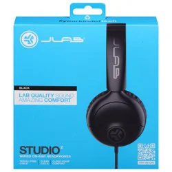 Jlab Studio On-Ear Headphones, Black