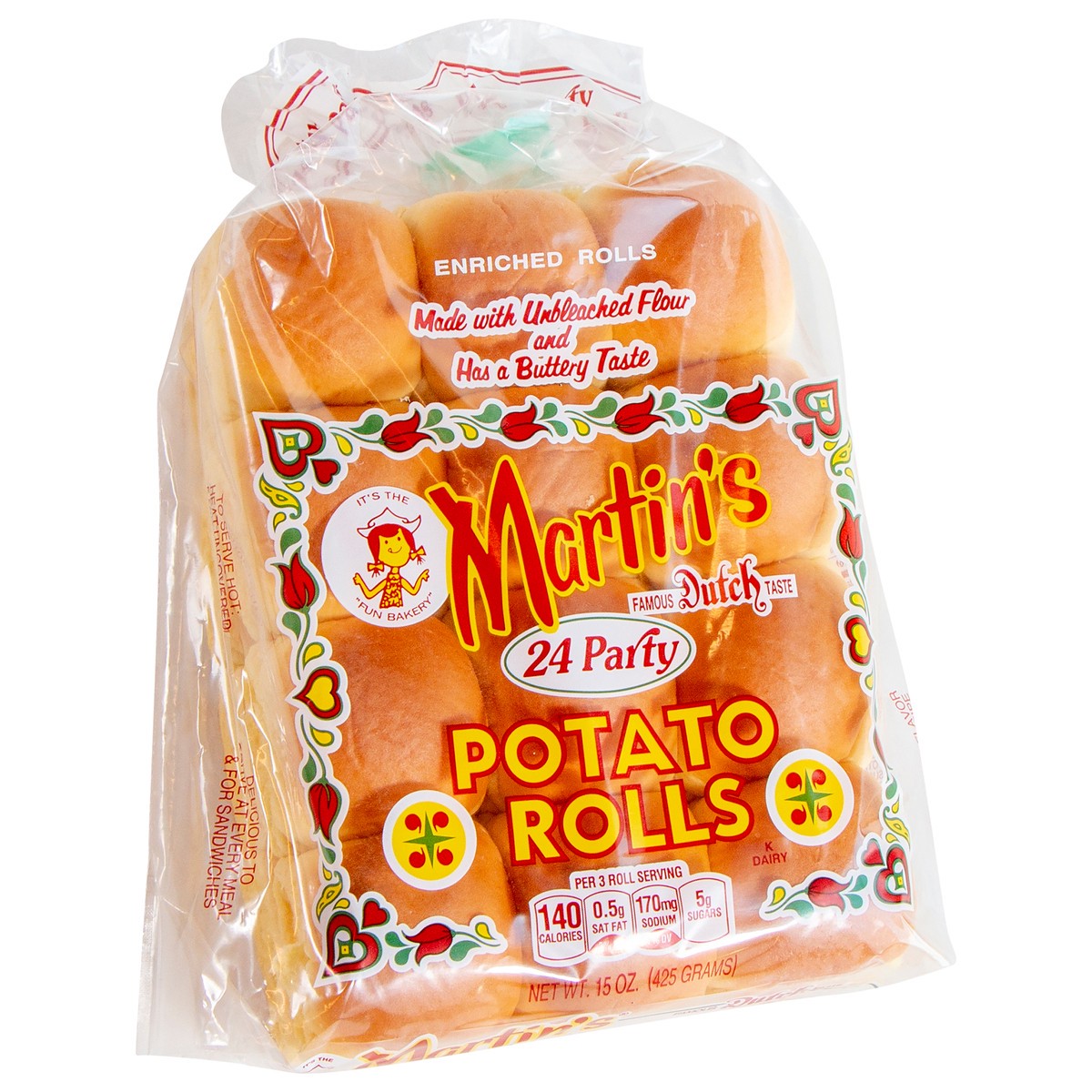 slide 2 of 9, Martin's Party Potato Rolls, 24 ct