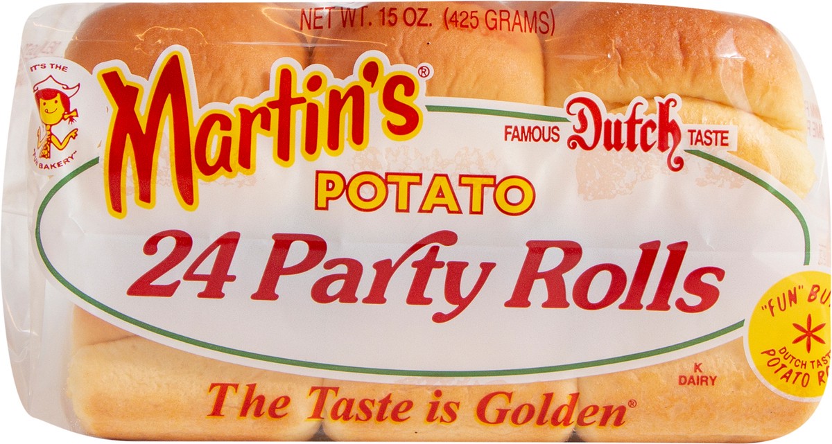 slide 6 of 9, Martin's Party Potato Rolls, 24 ct