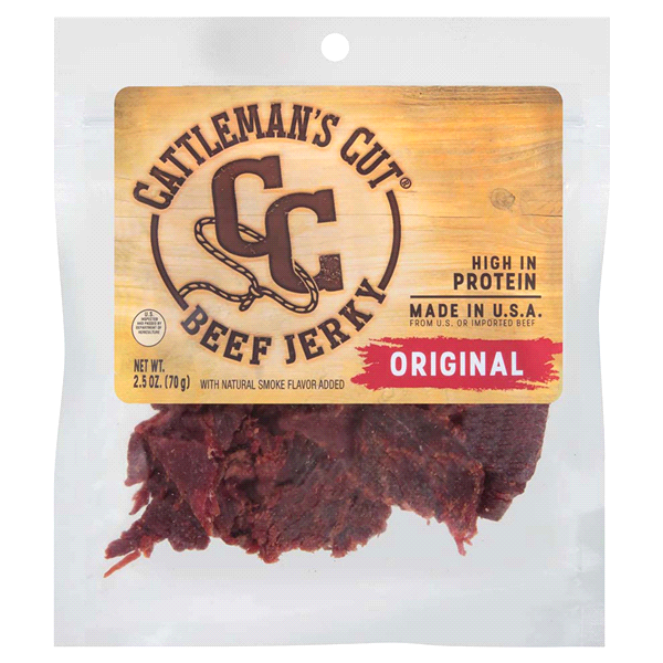 slide 1 of 1, Cattleman's Cut Beef Jerky Original, 2.5 oz