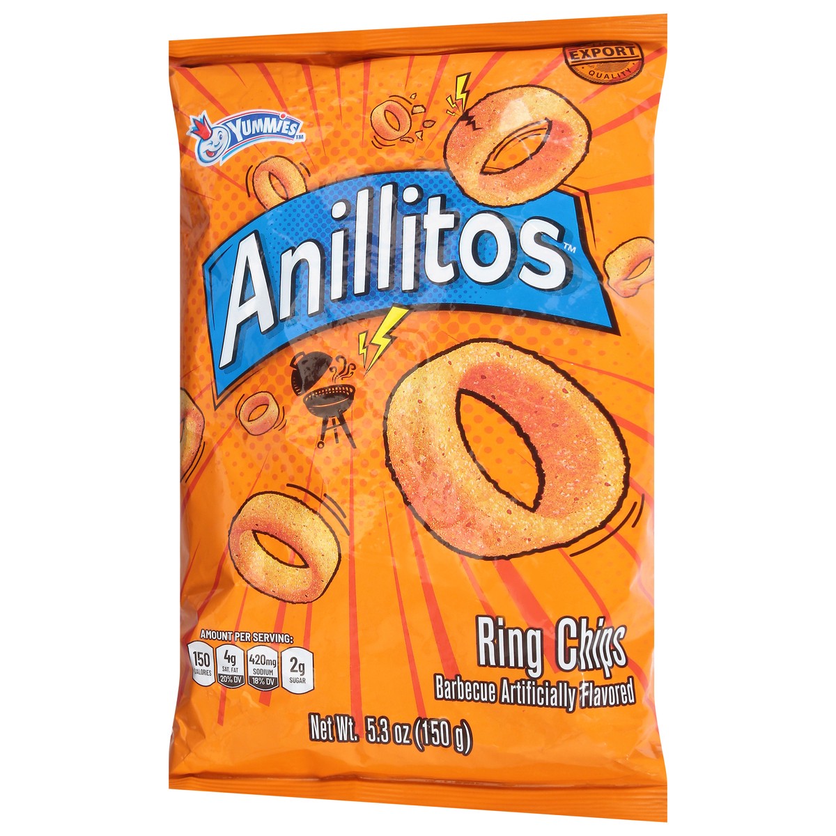 slide 9 of 9, Yummies Anillitos Barbecue Ring Chips - 5.3 oz, 5.3 oz