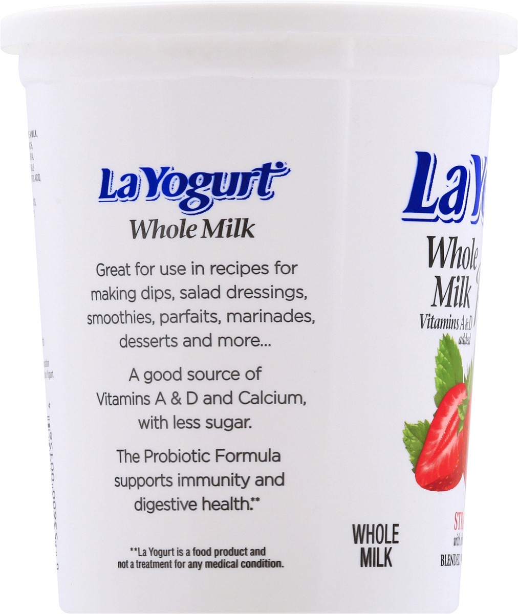 slide 7 of 9, La Yogurt Blended Whole Milk Strawberry Yogurt 32 oz, 32 oz