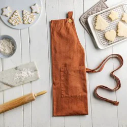 Hy-Vee Seasons Stonewash Apron In Amber Orange