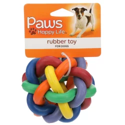 Paws Happy Life Paws Dog Toy Rubber Nbly Wbly
