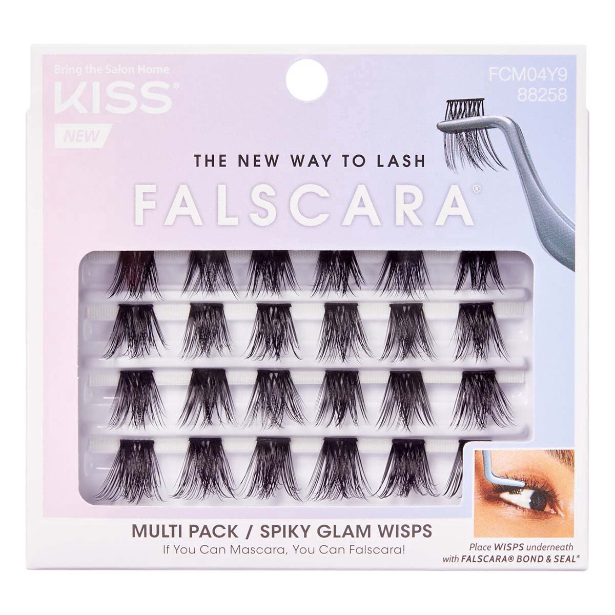 slide 1 of 1, KISS Falscara Spiky Glam Wisps Multi-Pack, 1 ct