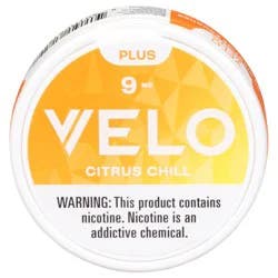 Velo Plus 9 mg Citrus Chill Nicotine Pouches - 20 ct