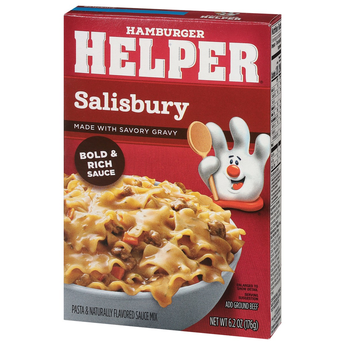 slide 12 of 13, Hamburger Helper Salisbury Pasta 6.2 oz, 6.2 oz