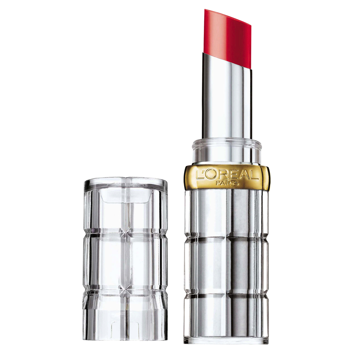 slide 1 of 2, L'Oréal Colour Riche Shine Lipstick 924 Enamel Red, 0.1 oz
