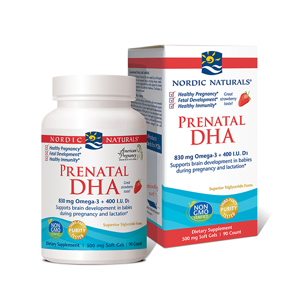 slide 1 of 1, Nordic Naturals Strawberry Prenatal DHA, 90 ct