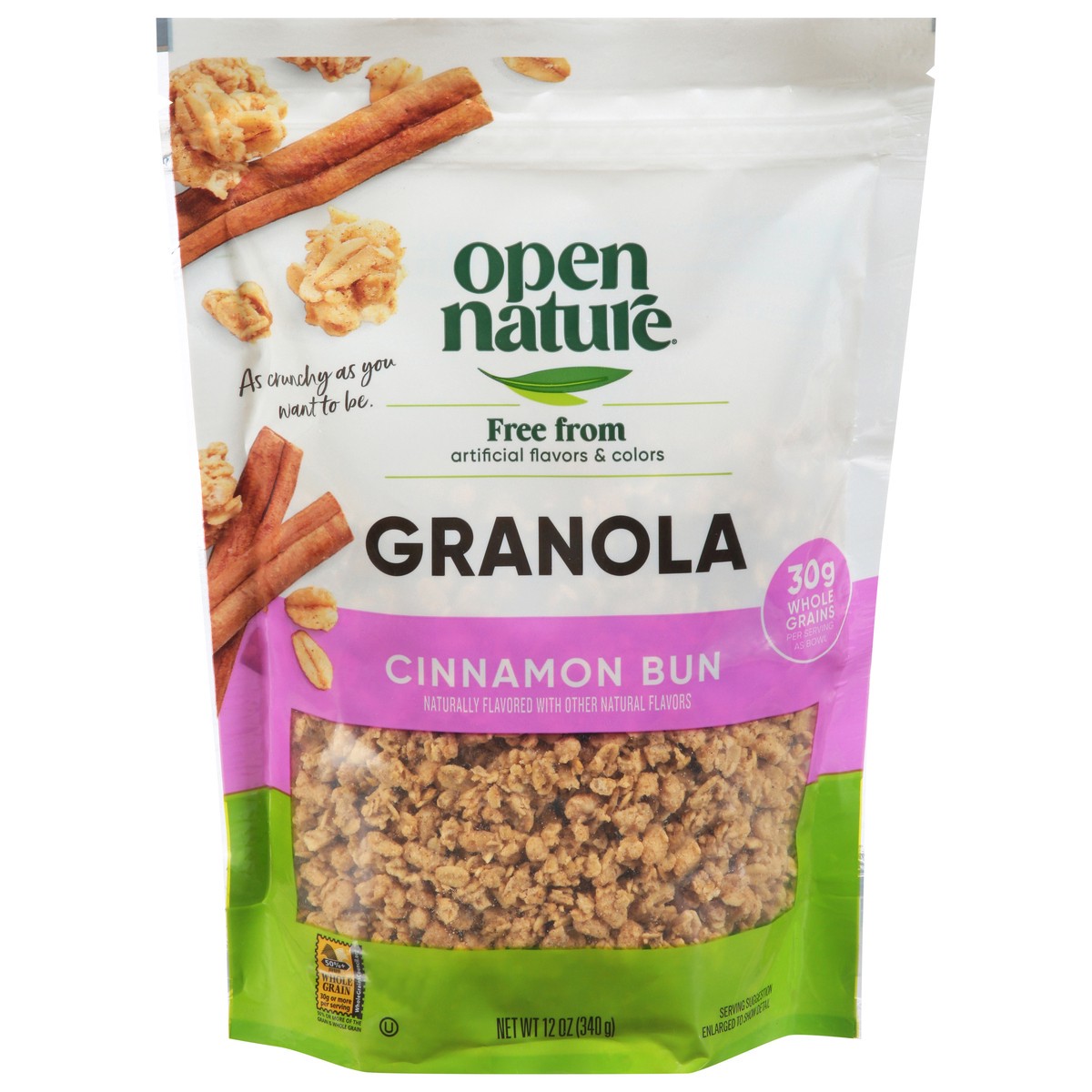 slide 4 of 4, Open Nature Cinnamon Bun Granola - 12 Oz, 12 oz