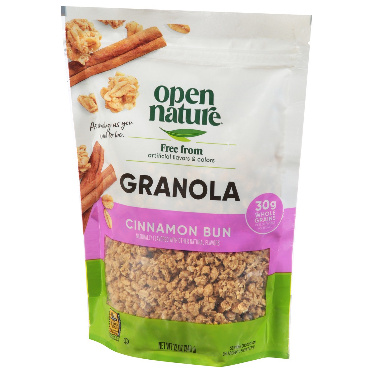 slide 2 of 4, Open Nature Cinnamon Bun Granola - 12 Oz, 12 oz