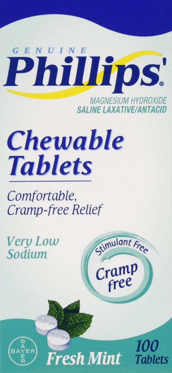 slide 1 of 5, Phillips Saline Laxative/Antacid 100 ea, 100 ct