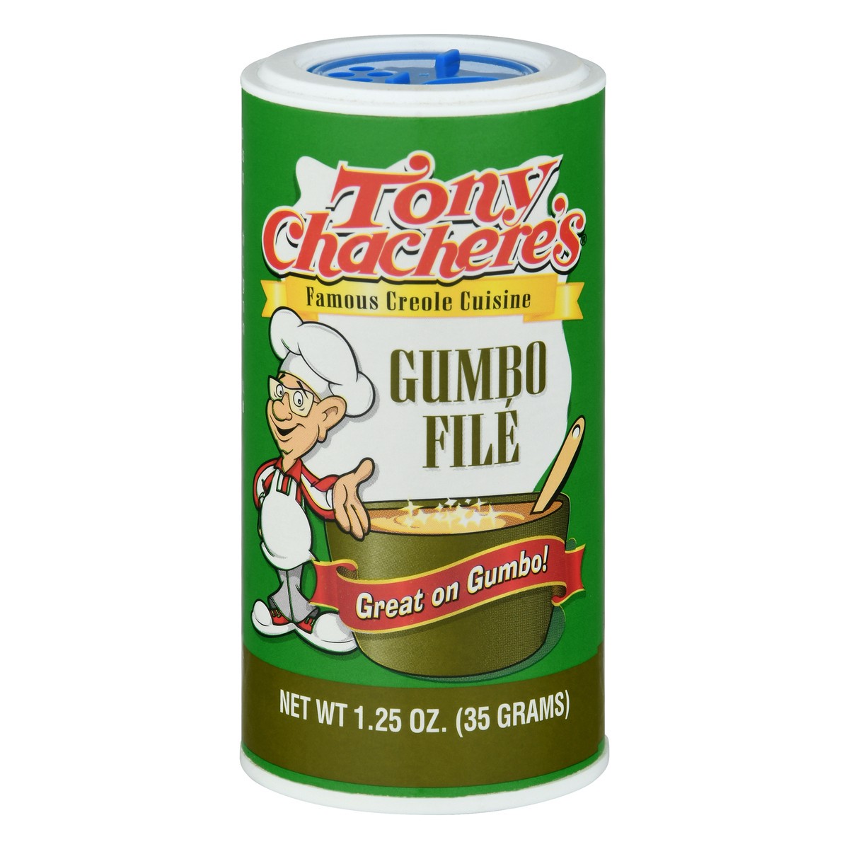 slide 1 of 1, Tony Chachere's Tony Chachere Gumbo File, 1.25 oz