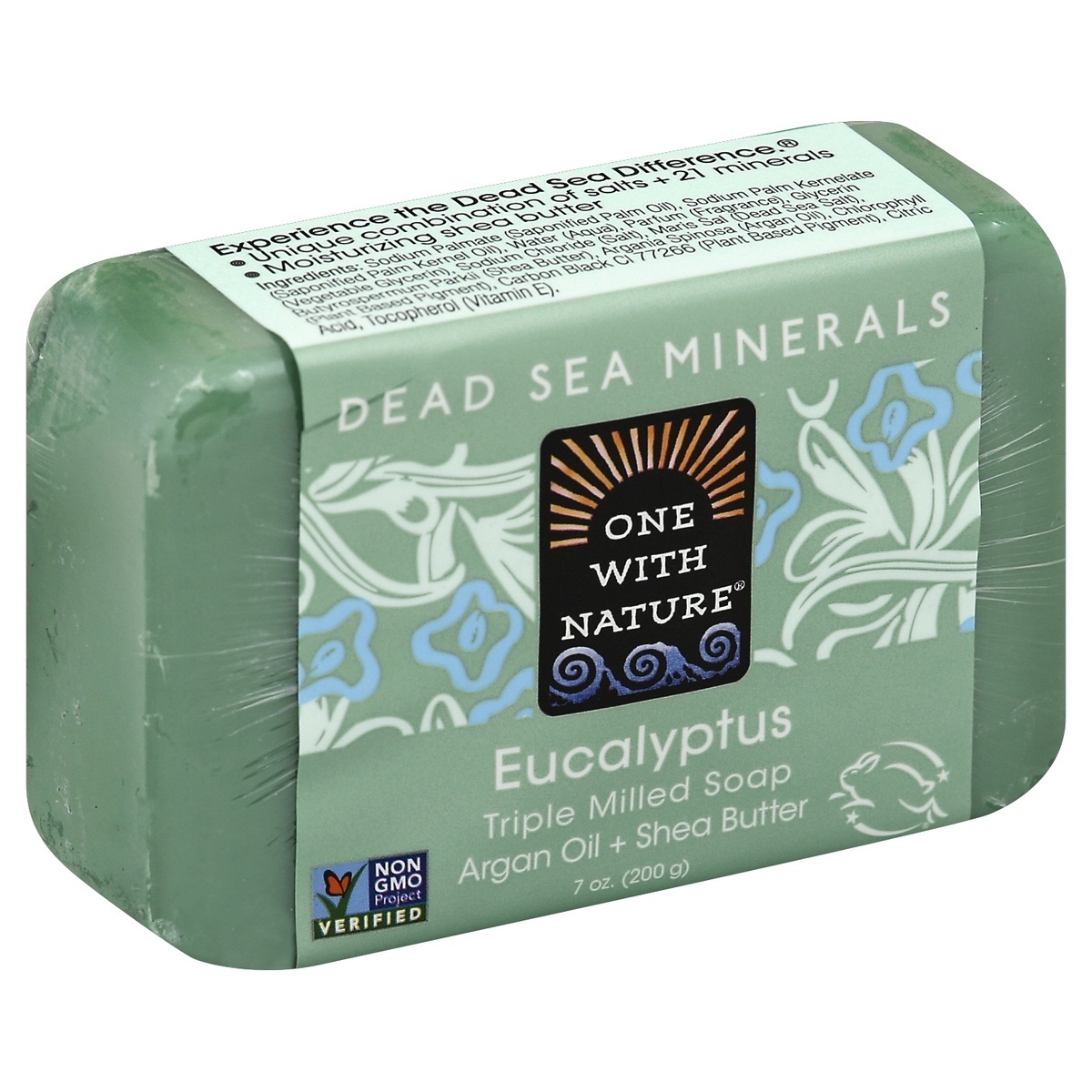 slide 1 of 1, One With Nature Dead Sea Minerals Eucalyptus Bar Soap, 7 oz