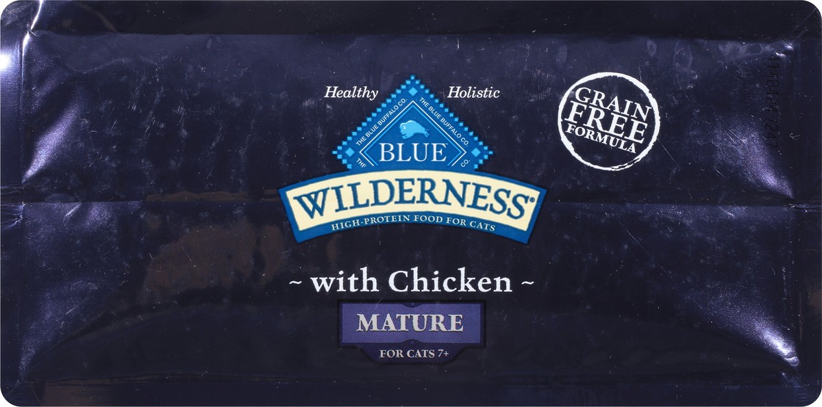 slide 9 of 9, Blue Buffalo Wilderness Mature Cat Food, Chicken, 4 lb