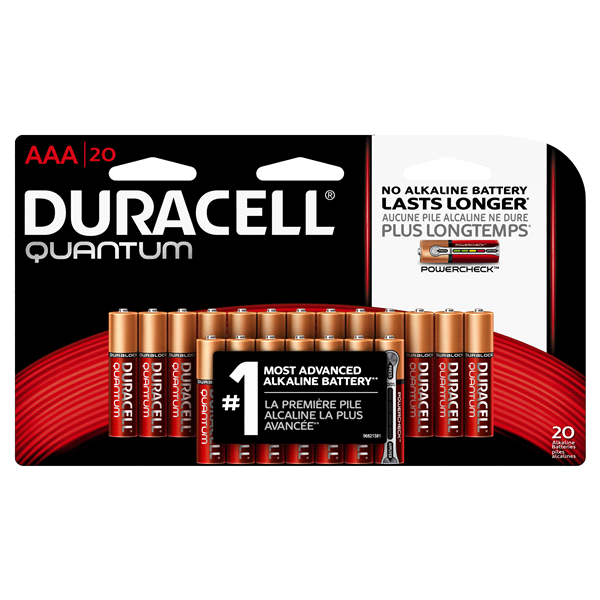 slide 1 of 1, Duracell Quantum AAA 20 LonGer Lasting Batteries, 20 ct