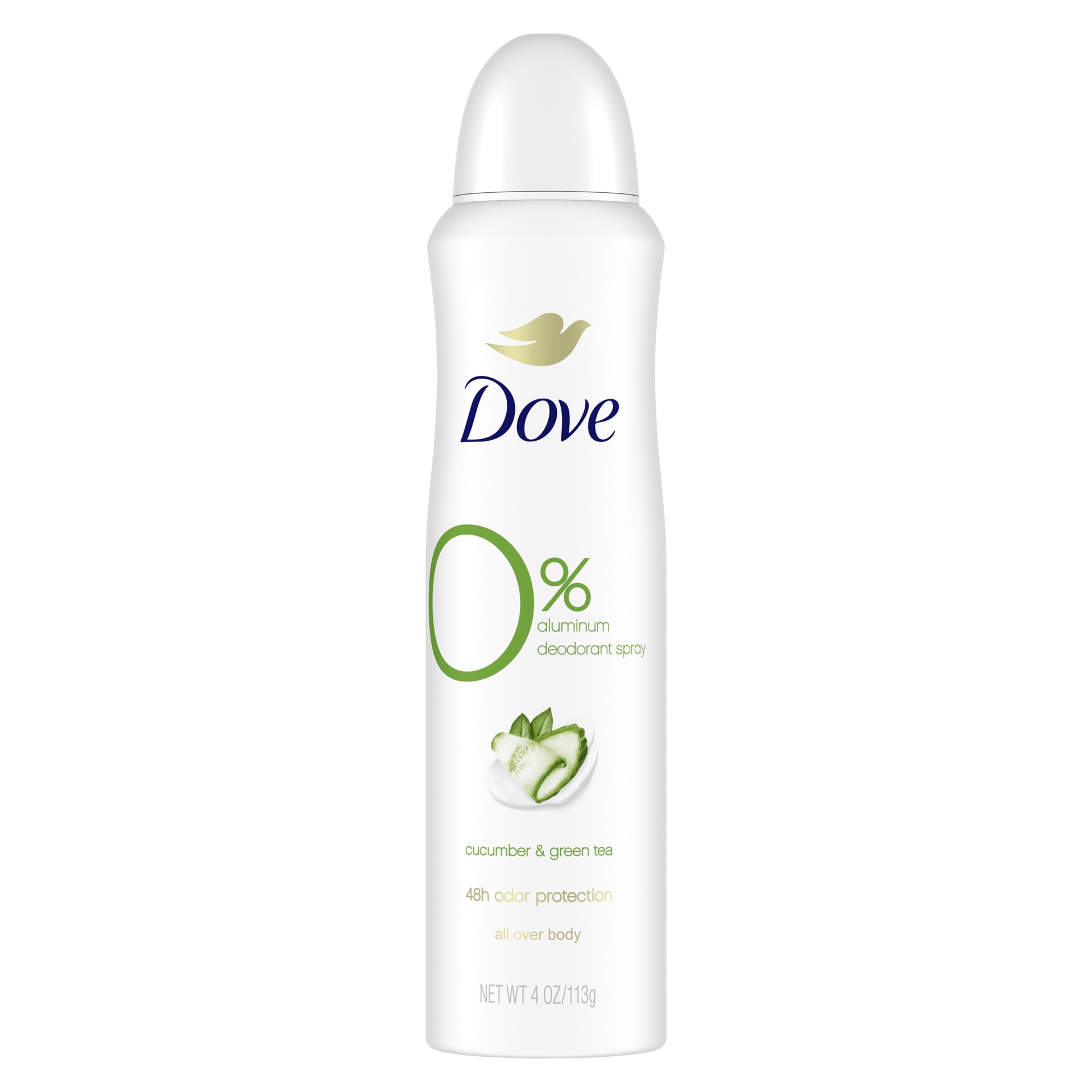 slide 1 of 4, Dove Deodorant Spray Cucumber & Green Tea, 4 oz, 4 oz