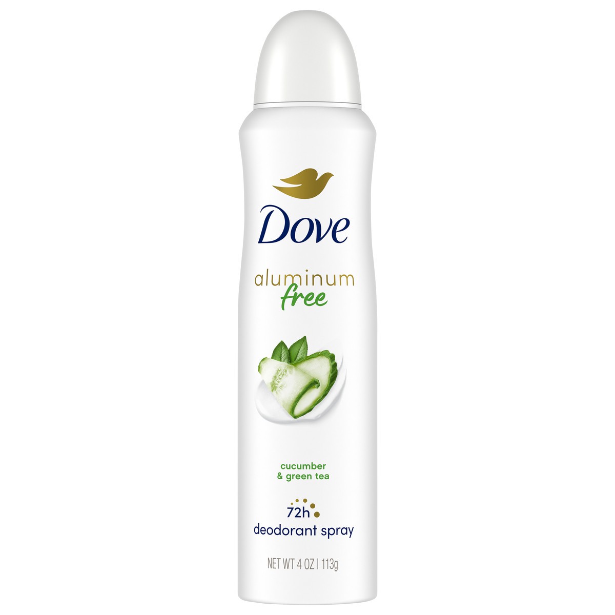 slide 1 of 4, Dove deodorant spray cucumber & green tea 4 oz, 4 oz