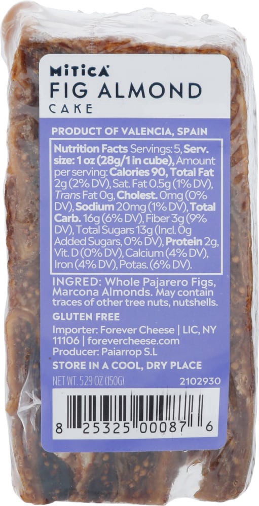 slide 2 of 3, Mitica Fig Almond Cake 5.29 oz, 1 ct