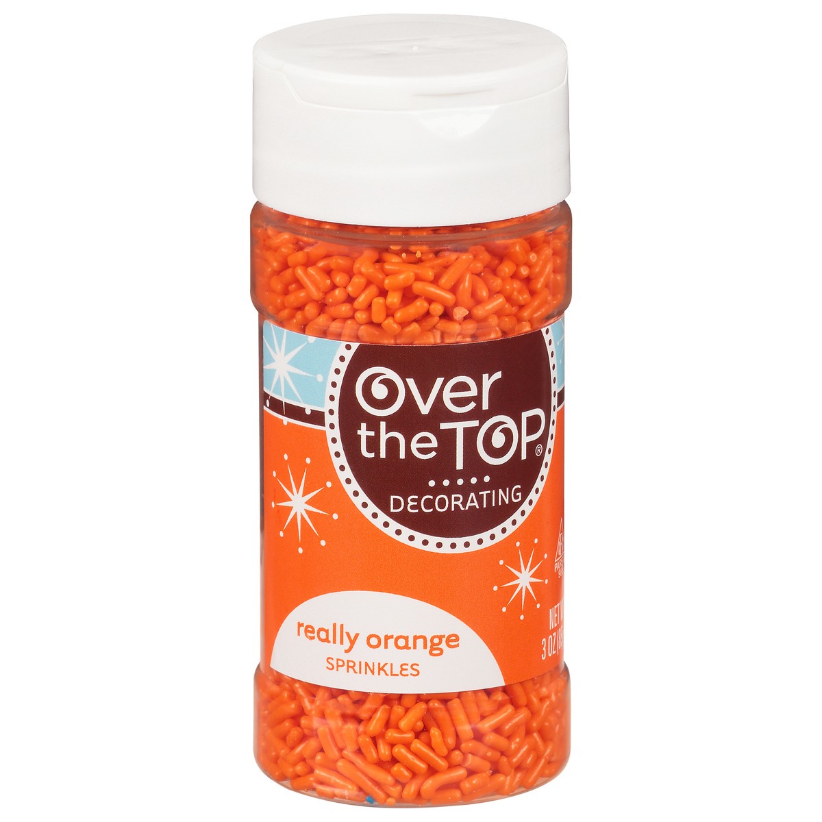 slide 5 of 9, Over The Top Decorating Really Orange Sprinkles - 3 oz, 3 oz