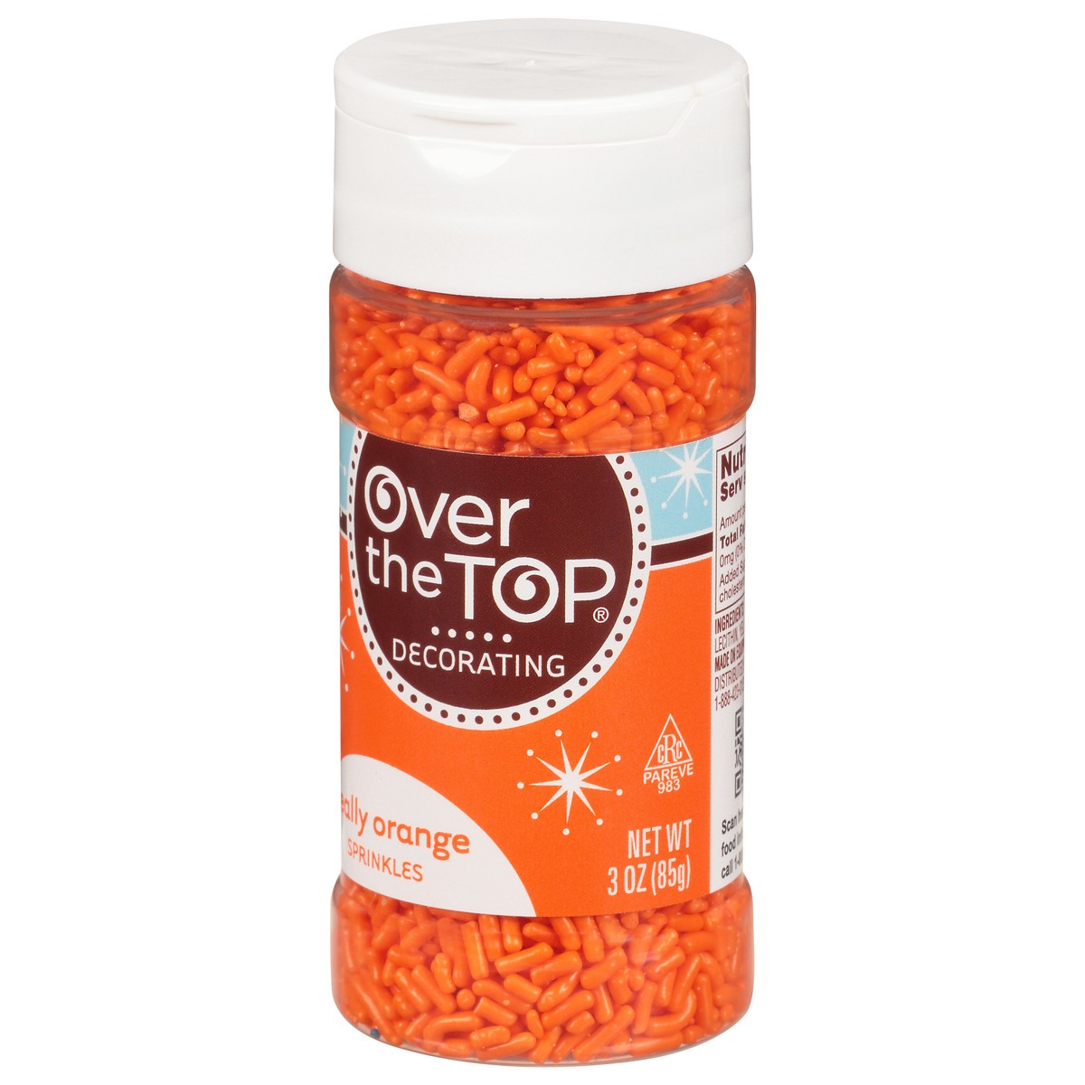 slide 7 of 9, Over The Top Decorating Really Orange Sprinkles - 3 oz, 3 oz