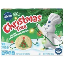 Pillsbury Shape Christmas Tree Sugar Cookie Dough, 20 ct., 9.1 oz.