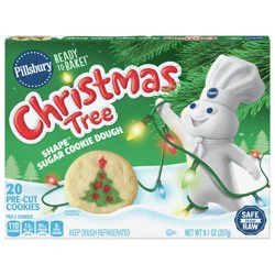 Pillsbury Shape Christmas Tree Sugar Cookie Dough, 20 ct., 9.1 oz.