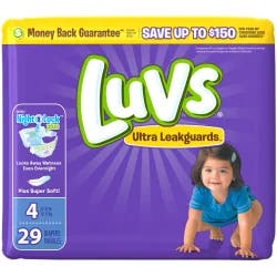 Luvs Jumbo Pack Diapers Size 4