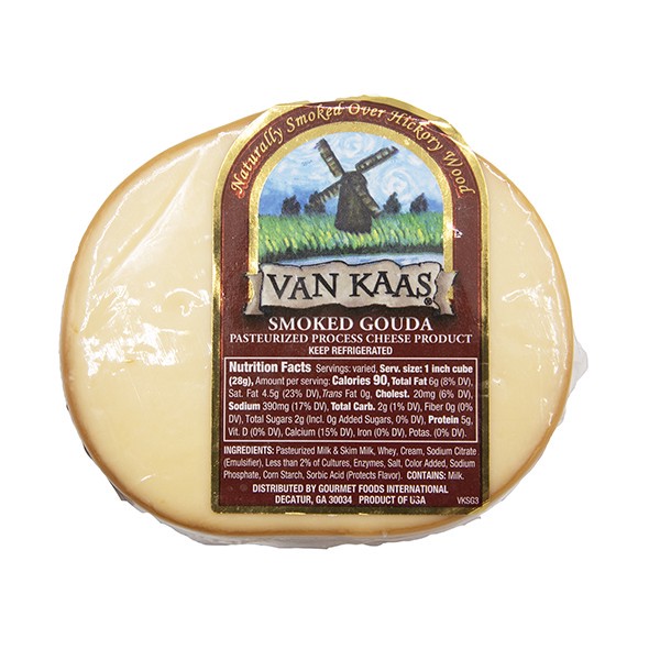 slide 1 of 1, Van Kaas Smoked Gouda Slices 8 oz, 8 oz