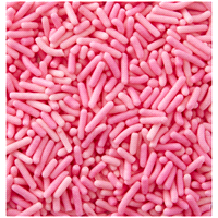 slide 3 of 5, Wilton Hanging Skinny Pink Jimmies Sprinkles, 1.5 oz