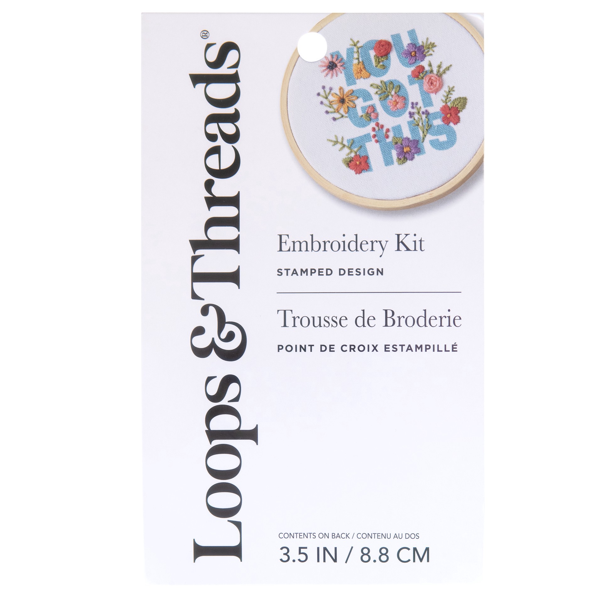 slide 2 of 4, Mix Leaf Punch Needle Kit By Loops & Threads, 3.5 in x 3.5 in