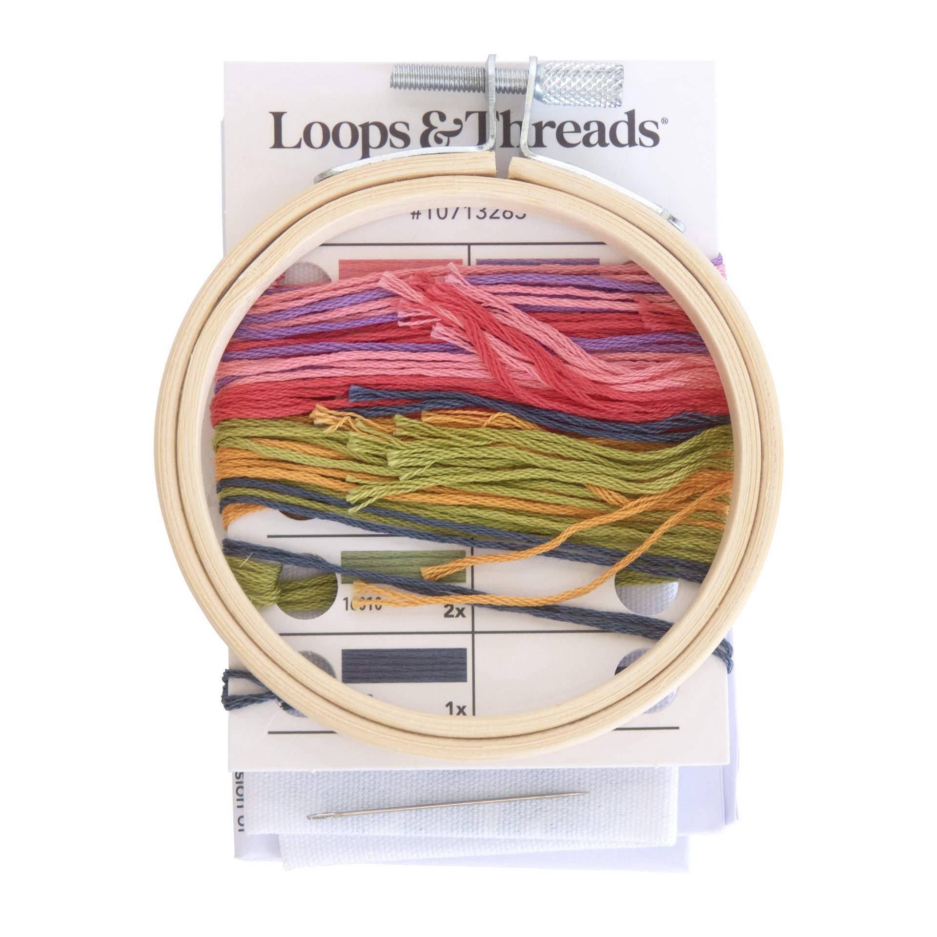 slide 3 of 4, Mix Leaf Punch Needle Kit By Loops & Threads, 3.5 in x 3.5 in
