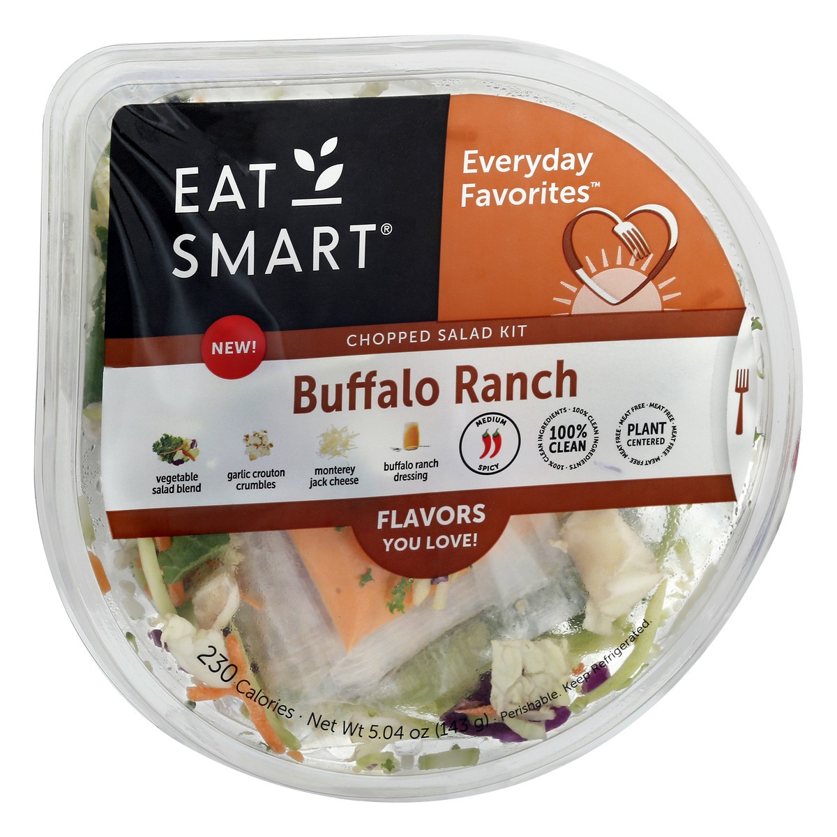 slide 2 of 9, Eat Smart Everyday Favorites Buffalo Ranch Chopped Salad Kit 5.04 oz, 5.04 oz