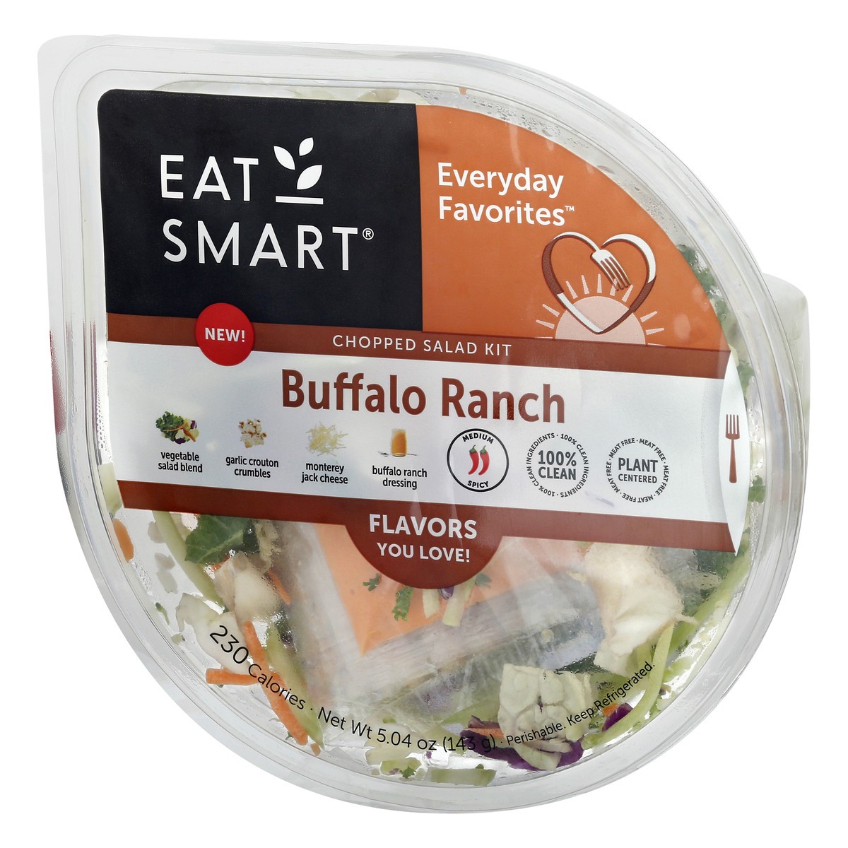 slide 3 of 9, Eat Smart Everyday Favorites Buffalo Ranch Chopped Salad Kit 5.04 oz, 5.04 oz