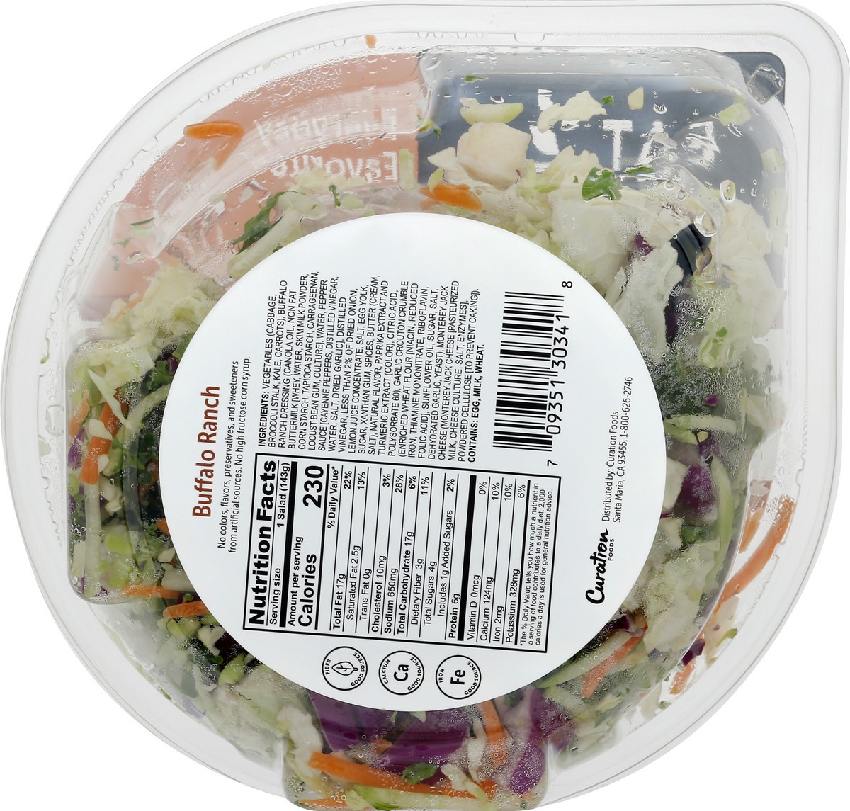 slide 5 of 9, Eat Smart Everyday Favorites Buffalo Ranch Chopped Salad Kit 5.04 oz, 5.04 oz