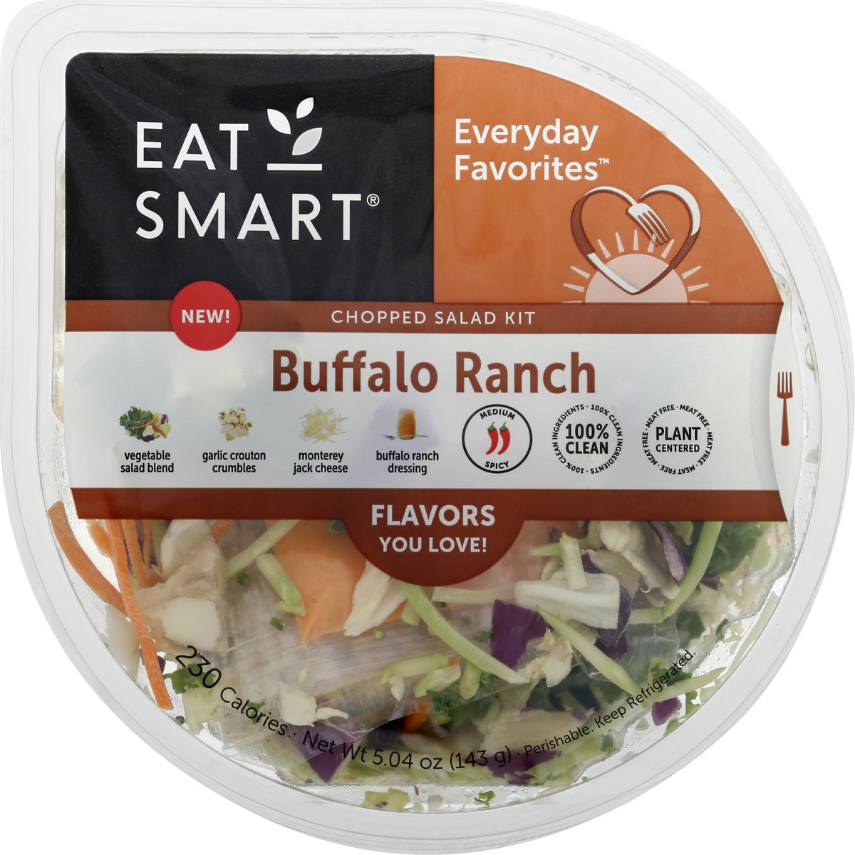 slide 6 of 9, Eat Smart Everyday Favorites Buffalo Ranch Chopped Salad Kit 5.04 oz, 5.04 oz