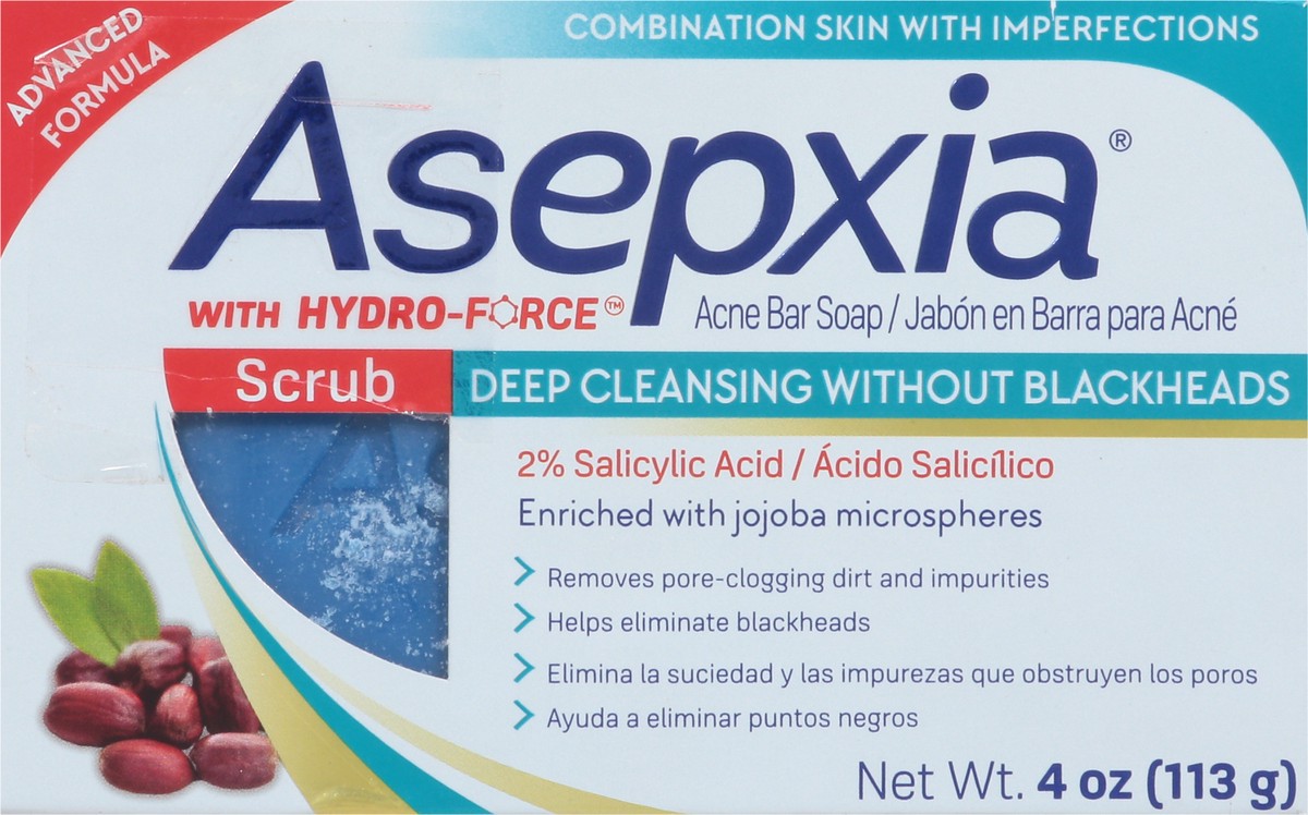 slide 6 of 13, Asepxia Scrub Cleansing Bar Soap, 4 oz