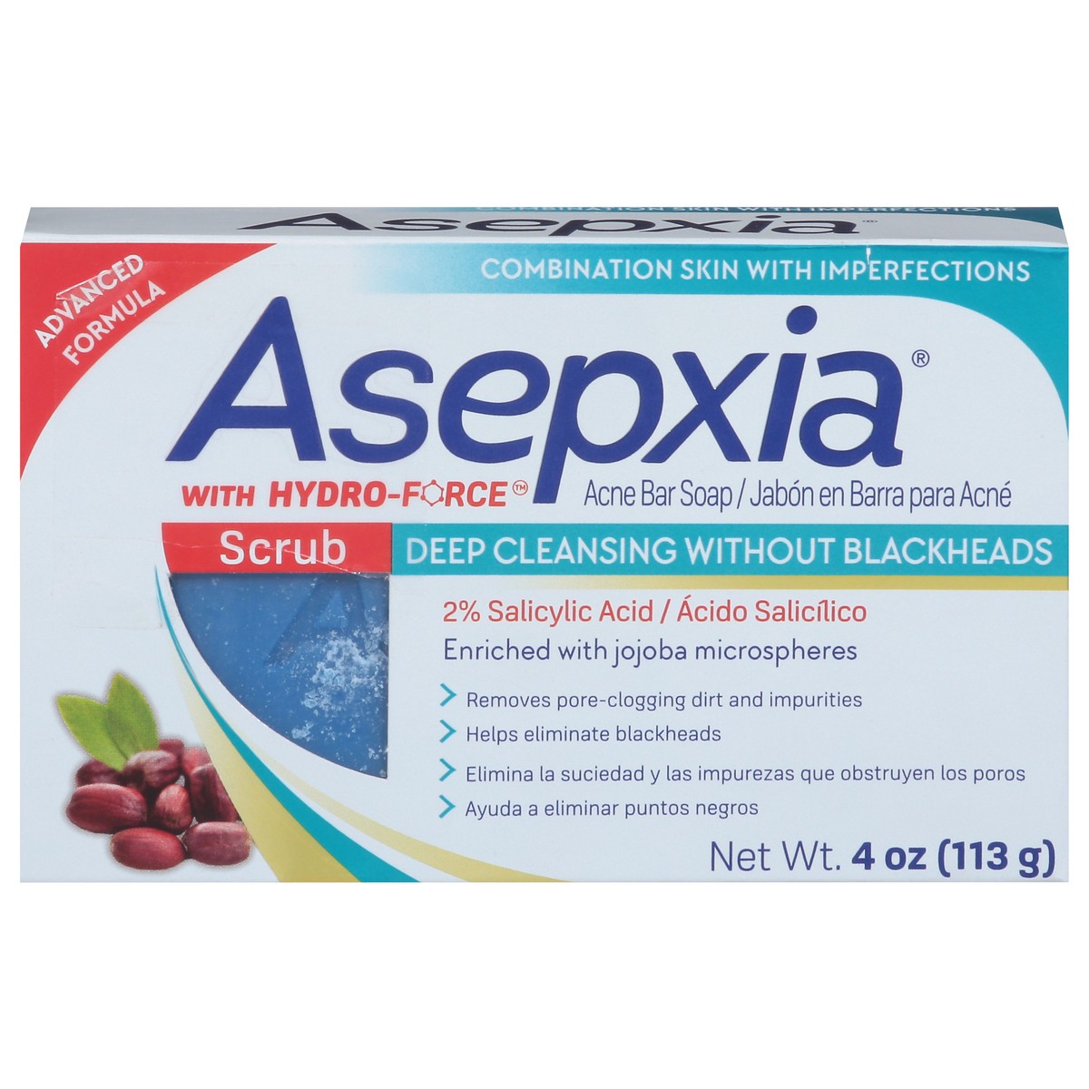 slide 1 of 13, Asepxia Scrub Cleansing Bar Soap, 4 oz