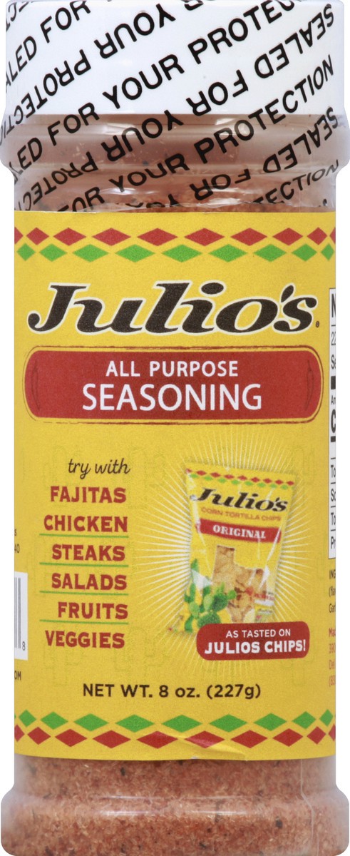 slide 1 of 6, Julio's Seasoning 8 oz, 8 oz