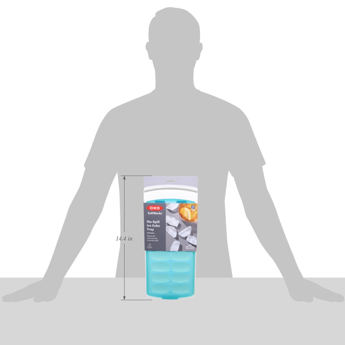 slide 2 of 12, OXO SoftWorks No-Spill Ice Cube Tray 1 Each, 1 ct