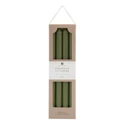 Northern Lights 12" Taper, Moss Green 4pk
