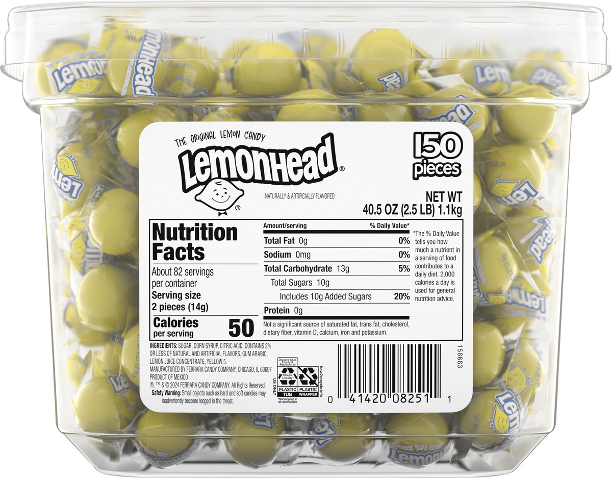 slide 9 of 13, Lemonhead Jar, 150 ct