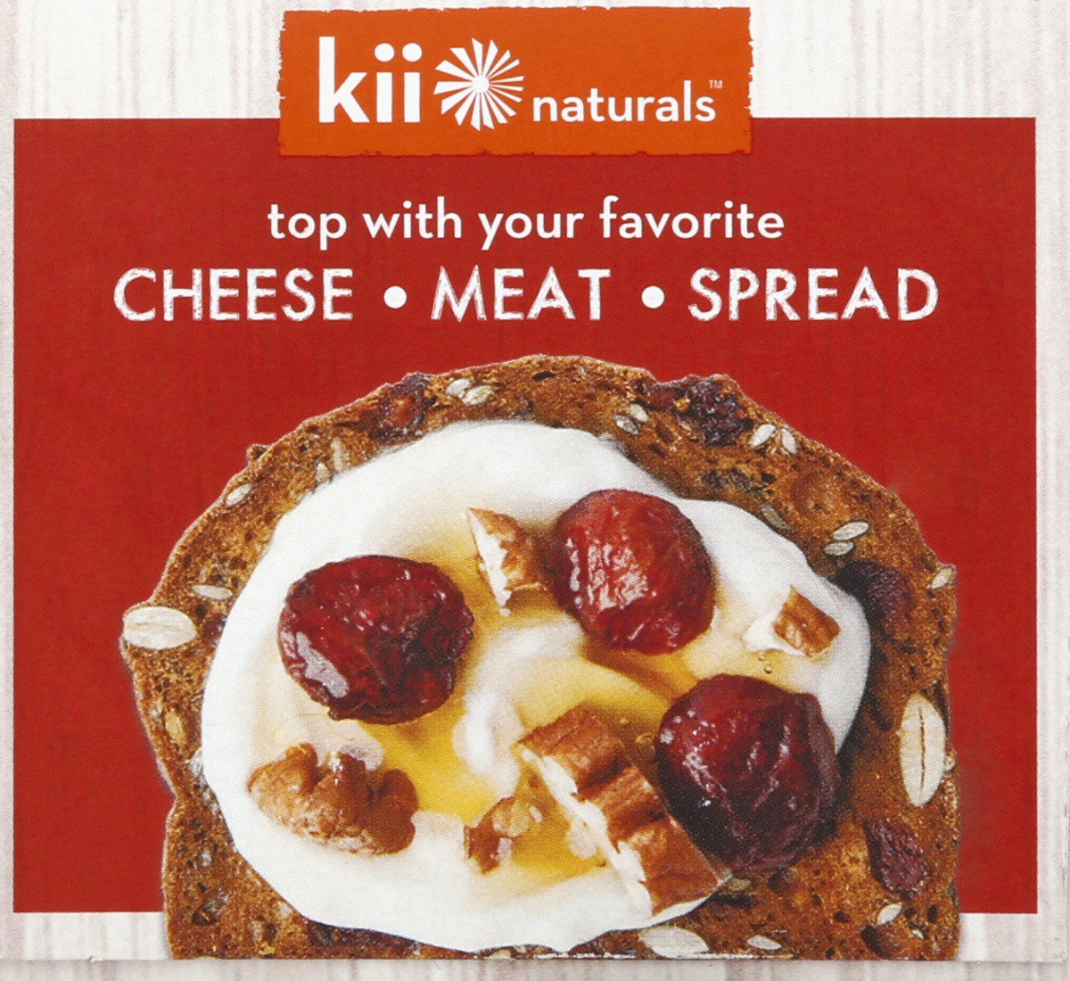 slide 5 of 6, Kii Naturals Pumpkin Seed Cranberry Artisan Crisps 5.3 oz, 5.3 oz