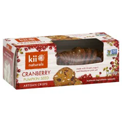 Kii Naturals Pumpkin Seed Cranberry Artisan Crisps 5.3 oz