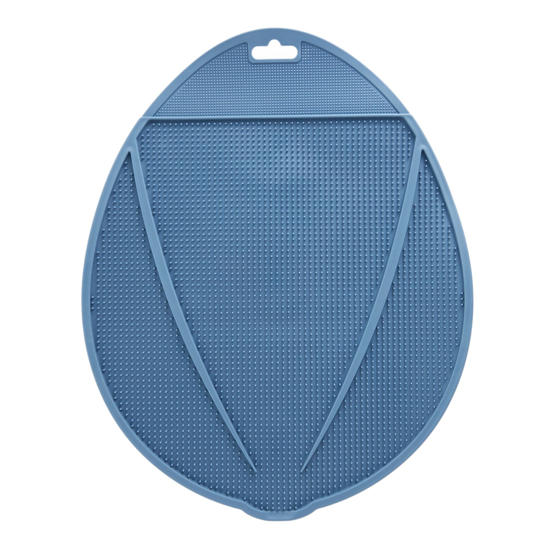 slide 1 of 1, Exquisicat Flexible Rubber Travel Litter Mat - Blue, 1 ct