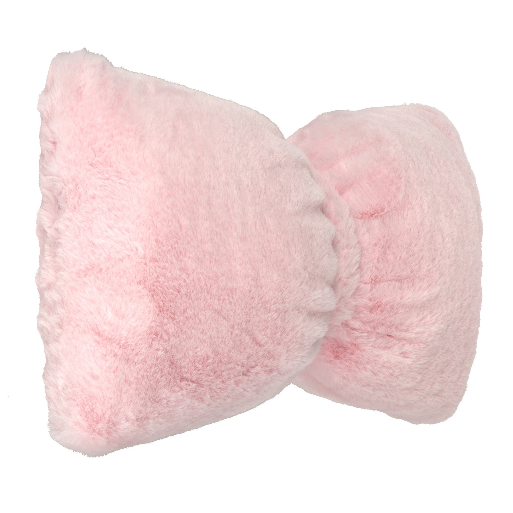 slide 2 of 2, 12" X 21" Light Pink Bow Faux Fur Pillow By Ashland, 12 in x 21 in